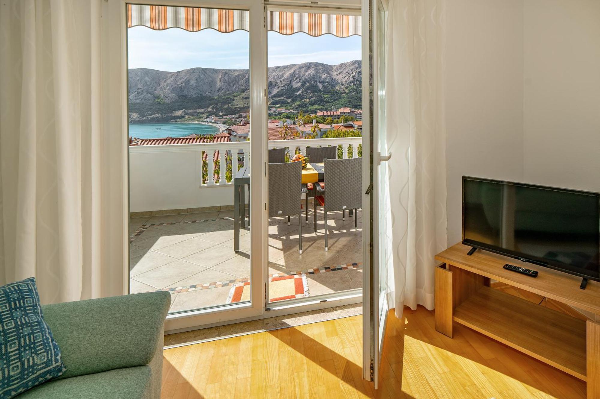 Apartments With Terrace Baška Rom bilde